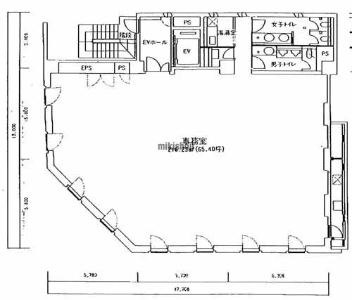 麹町のセタニビル 平面1