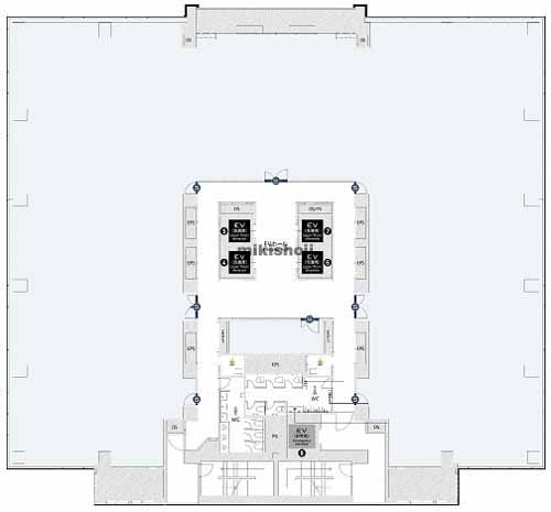桜丘町の渋谷インフォスタワー 平面1