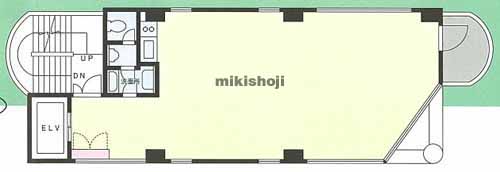 西麻布の西麻布来山ビル 平面1