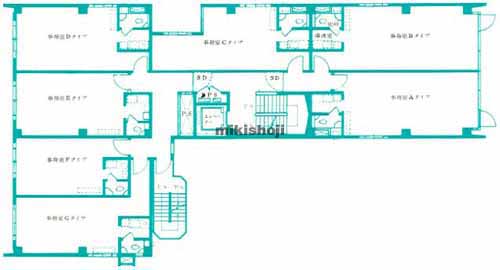 赤坂Ｑビル 平面1