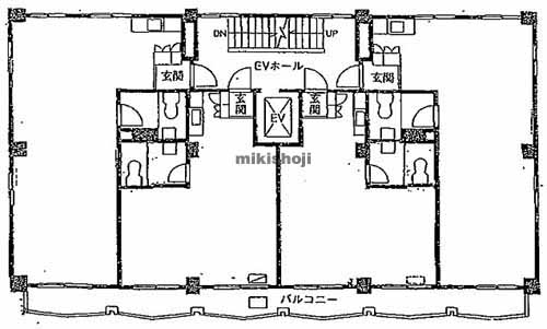 四番町・五番町のカサ・ド・タク 平面1
