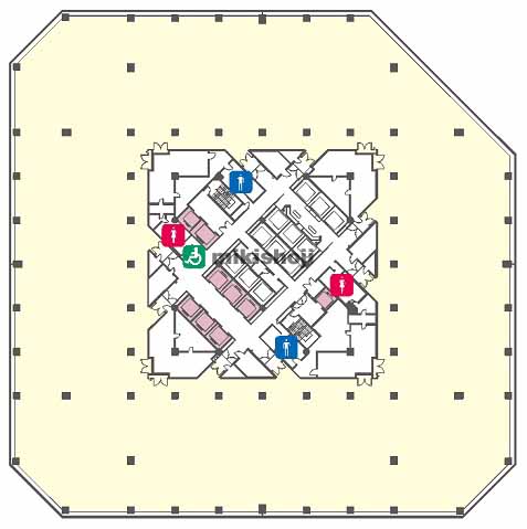 大崎のゲートシティ大崎 イーストタワー 平面1