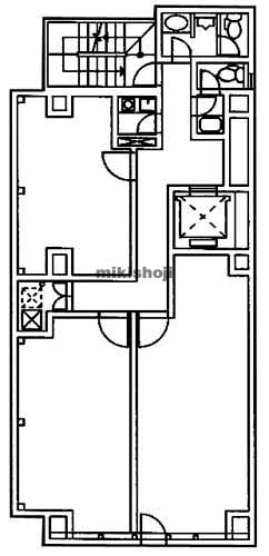 神田和泉町・神田松永町のパシフィックビル 平面1