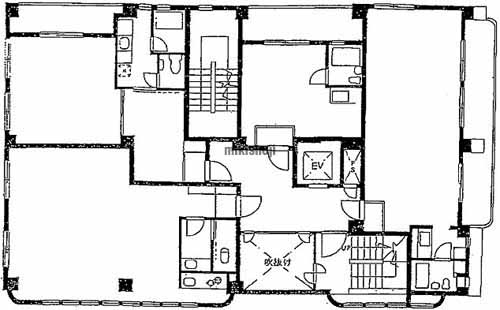 内藤町・大京町・左門町のオオタケ第５ビル 平面1
