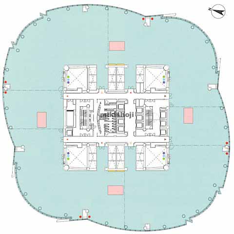 六本木ヒルズ森タワー 平面1