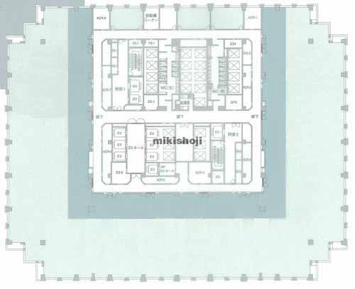 品川グランドセントラルタワー 平面1