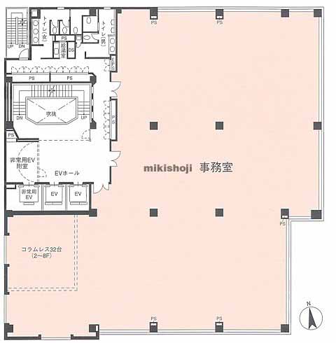 白金・白金台の白金高輪ステーションビル 平面1