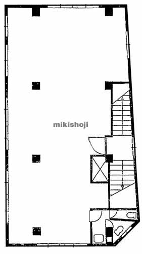 代々木・元代々木町の昭和ビル 平面1
