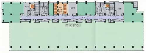 日本橋の東京ミッドタウン日本橋　サウス　日本橋一丁目三井ビルディング 平面1