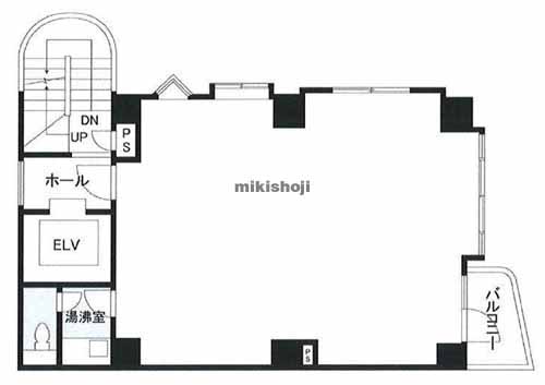 円山町のラ・フォンテーヌビル 平面1