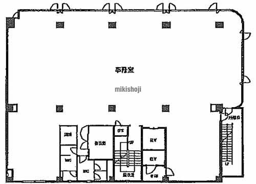 神宮前のバティマン・イケダビル 平面1