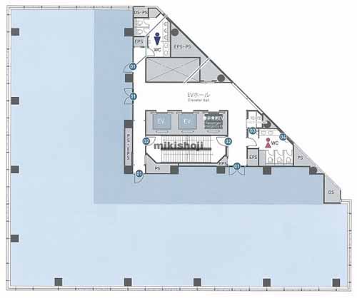 神宮前の住友不動産原宿ビル 平面1