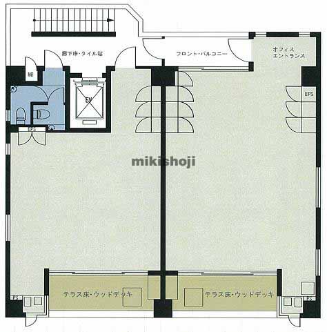 道玄坂の道玄坂ＴＲビル 平面1