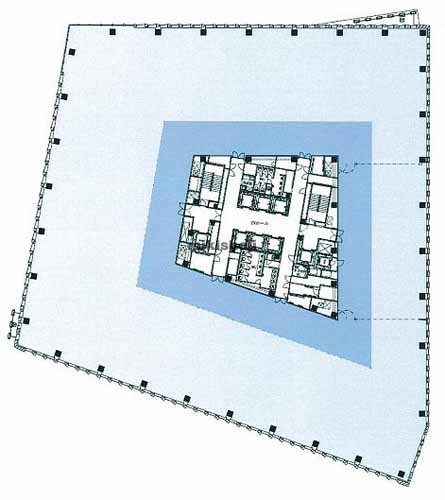 二番町・三番町・六番町の二番町センタービル 平面1