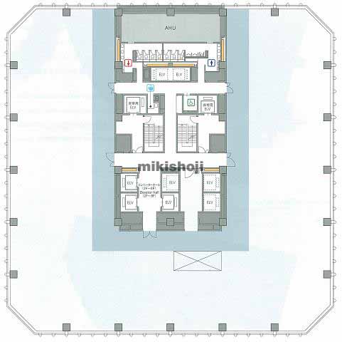 隼町・平河町の平河町森タワー 平面1