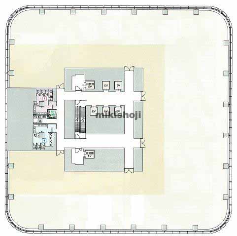 六本木のアークヒルズ仙石山森タワー 平面1