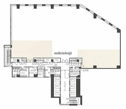 上大崎の新目黒東急ビル 平面1