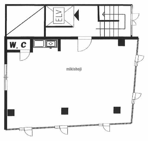 草加市のプリンス高砂ビル 平面1