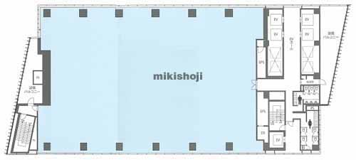 神宮前のヒューリック神宮前タワービルディング 平面1