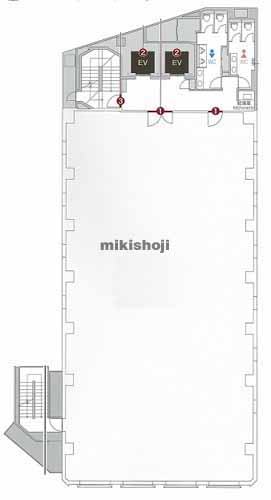 神田三崎町の住友不動産水道橋西口ビル 平面1