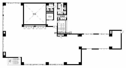 甲府市の丸栄ビル 平面1