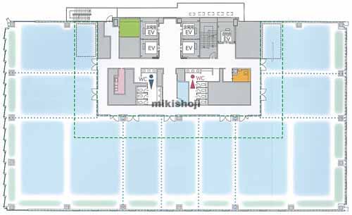 新潟市の日本生命新潟ビル 平面1