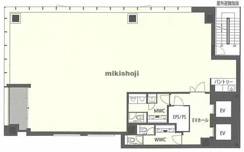 八丁堀のキューブワン八丁堀 平面1