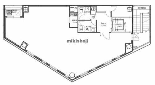 八丁堀の合人社東京八丁堀ビル 平面1
