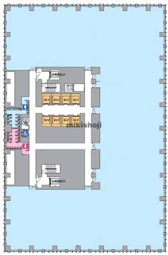 西新宿の明治安田新宿ビル（仮称） 平面1