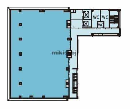 前橋市のＪＯＭＯスクエア　オフィス棟 平面1