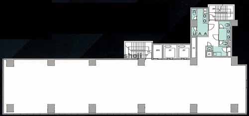 門前仲町・永代・富岡の門前仲町トーセイビル 平面1