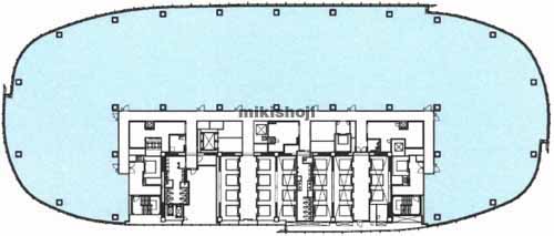 赤坂・元赤坂の赤坂二・六丁目地区開発計画（東棟） 平面1