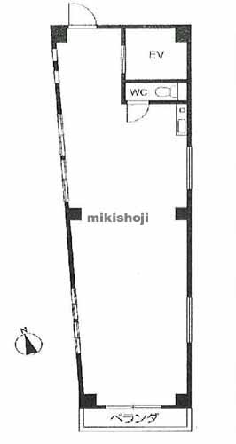 府中市の白糸台ビル 平面1