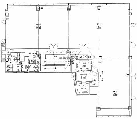 神田佐久間町一丁目計画 平面1