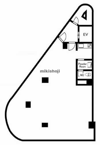 多摩市の多摩センタービル 平面1