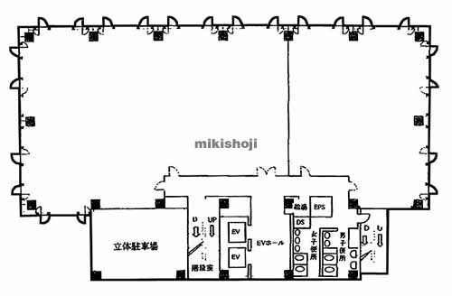 日立市の朝日生命日立ビル 平面1