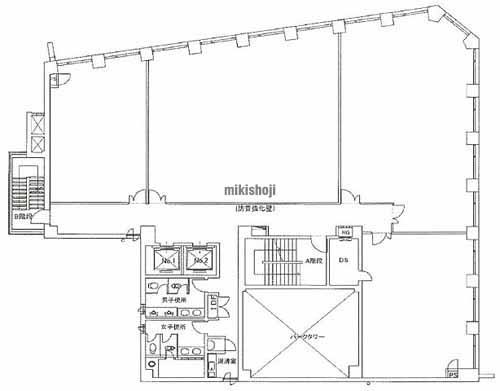 土浦市のリーガル土浦ビル 平面1
