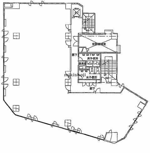川越市のグランベル川越ビル 平面1