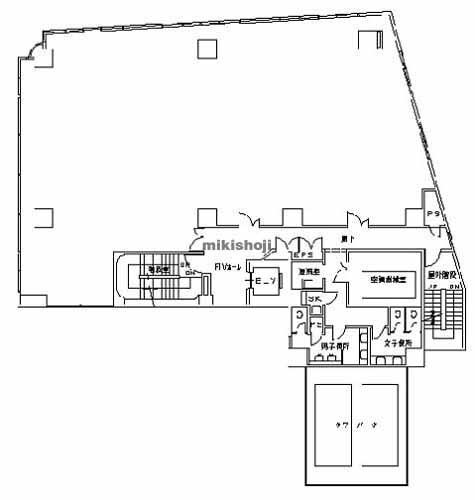 多摩市の京王聖蹟桜ヶ丘東口ビル 平面1