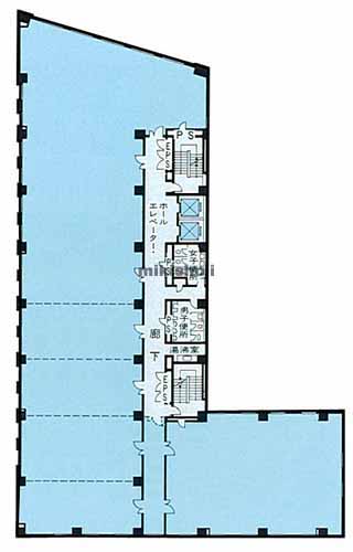 町田市の大樹生命町田ビル 平面1