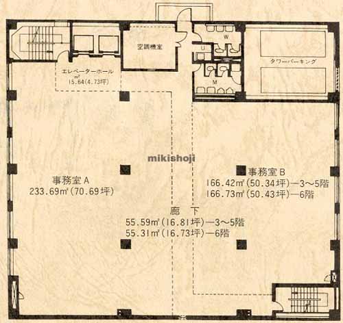 八王子市のエバーズ第１２八王子ビル 平面1