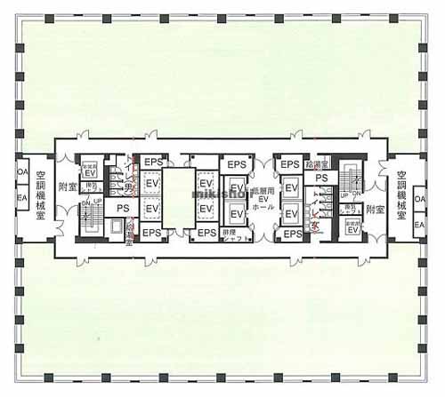 浦安市のプライムタワー新浦安 平面1
