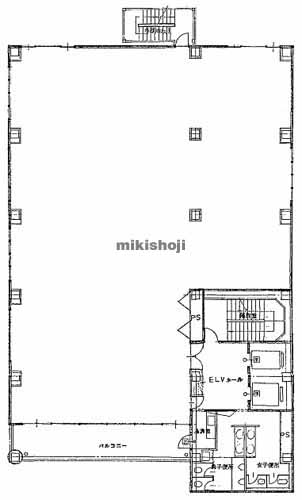 多摩市の桜ケ丘Ｋビル 平面1