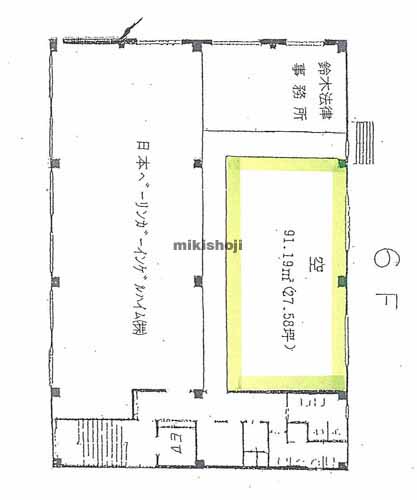 川越市の長栄川越ビル 平面1