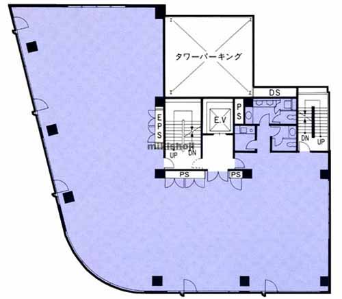 中央区のＥＱＵＩＮＩＡ　ＣＨＩＢＡ 平面1