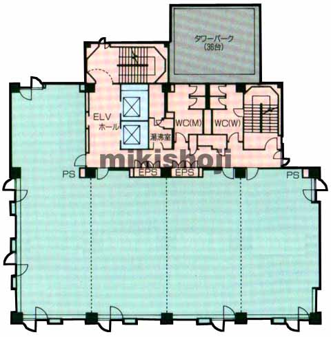 前橋市の前橋フコク生命ビル 平面1
