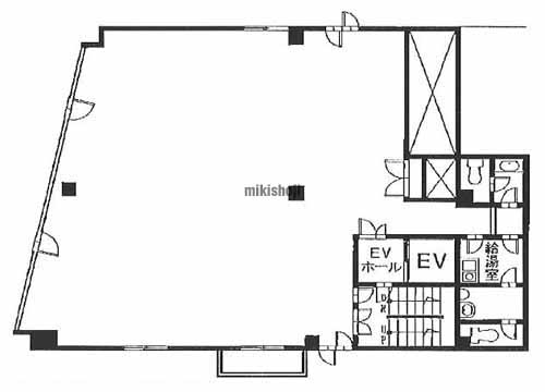 調布市の池田ビル 平面1