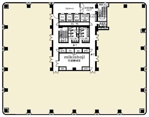 メットライフ新潟テレコムビル 平面1