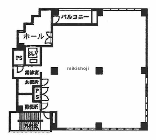 土浦市のホープビル２号館 平面1