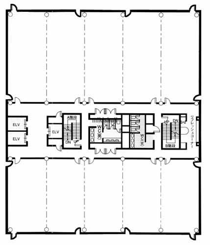 宇都宮市のメットライフ宇都宮ビル 平面1